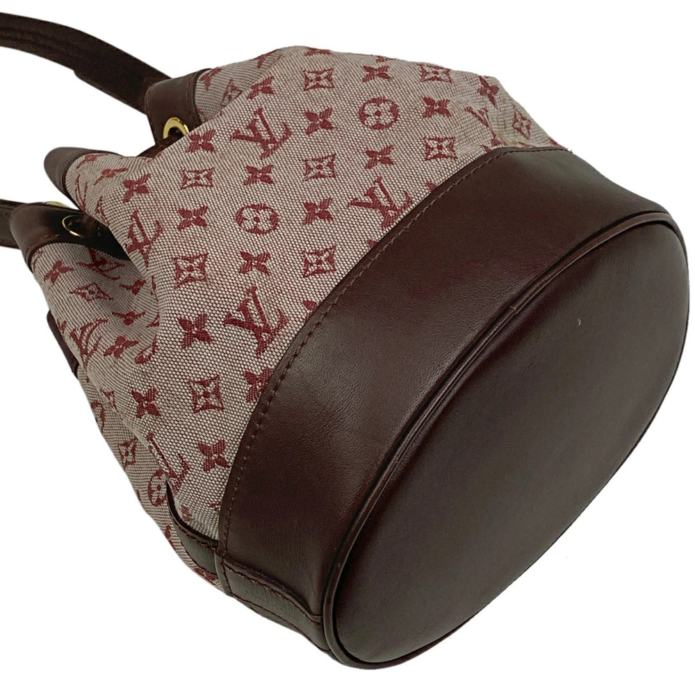 Louis Vuitton Red Monogram Cerise handbag drawstring Noelie